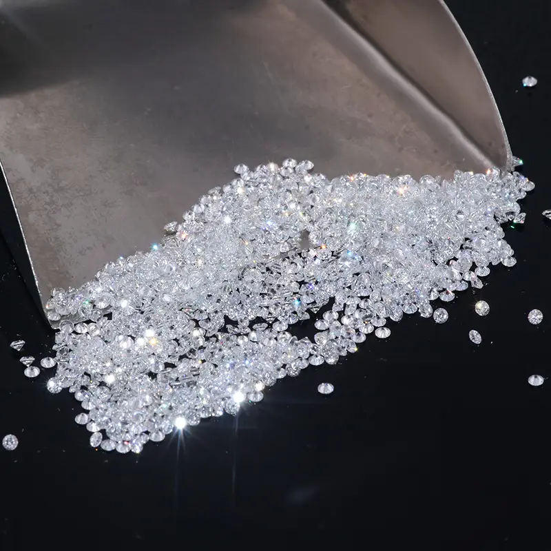 Lab Grown Diamond Colorless Synthetic Hpht Diamond Melee Size Manufacturer with Wholesale Rough Diamond Price