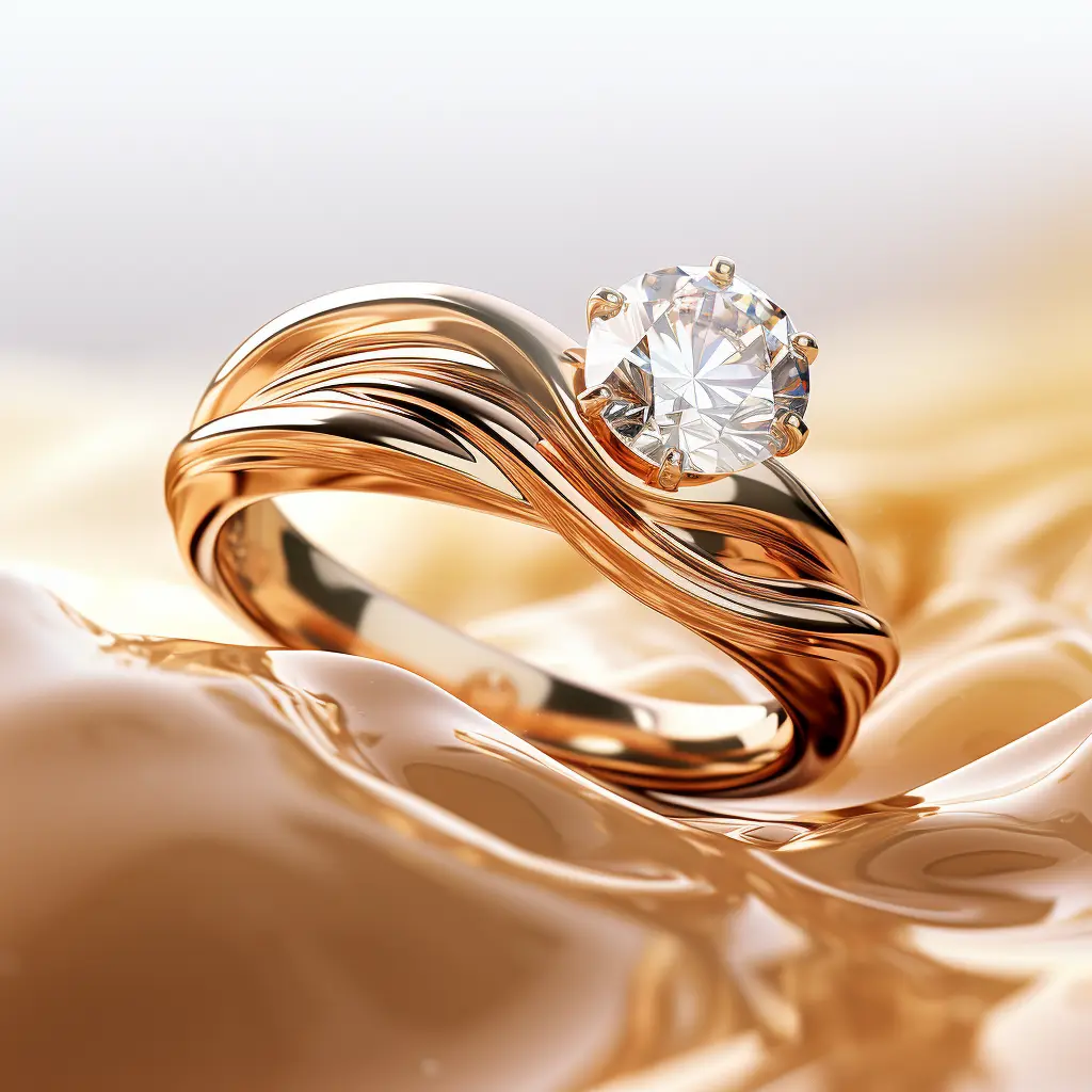 Wavy Bands: Adding Whimsy to Engagement Rings