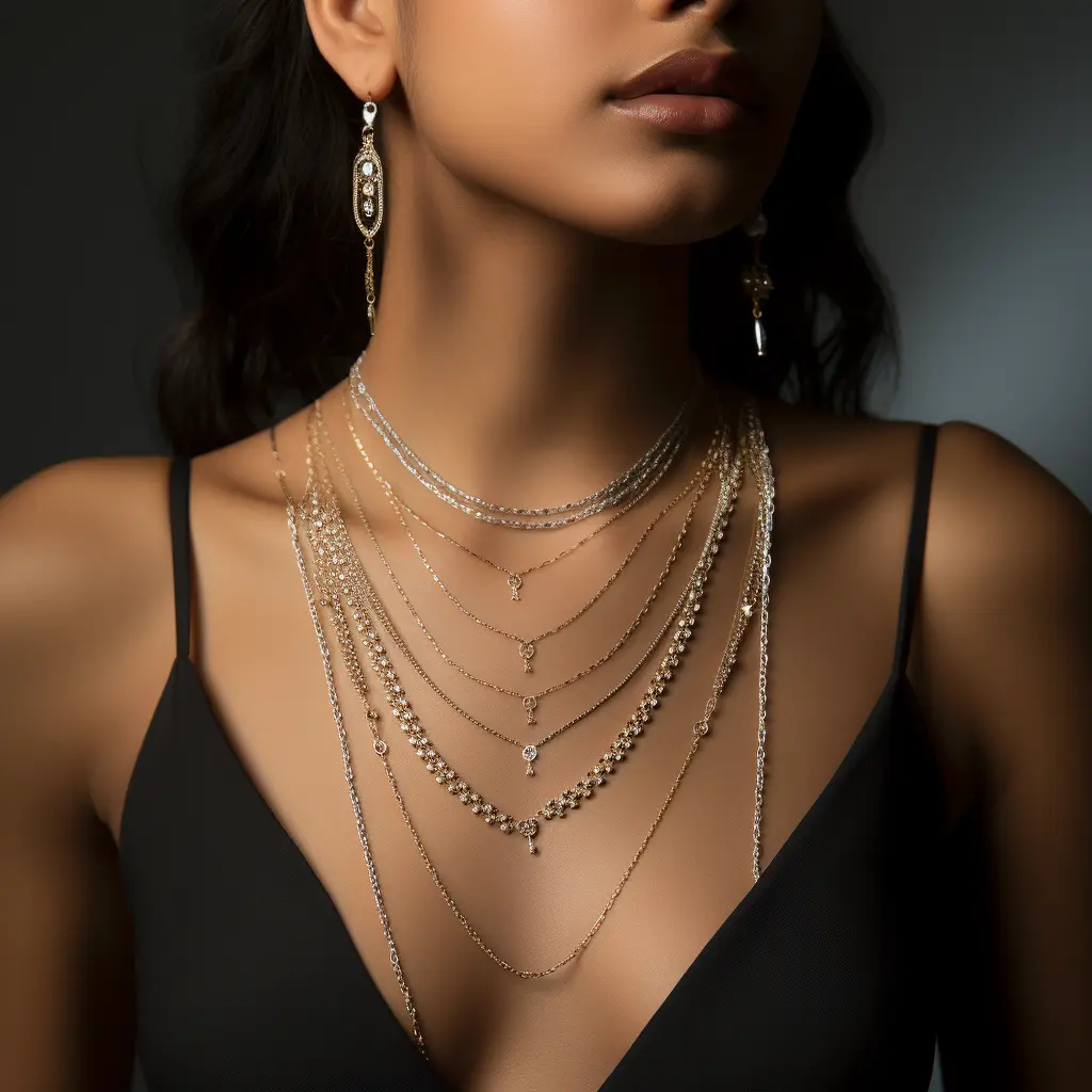 Layered necklaces