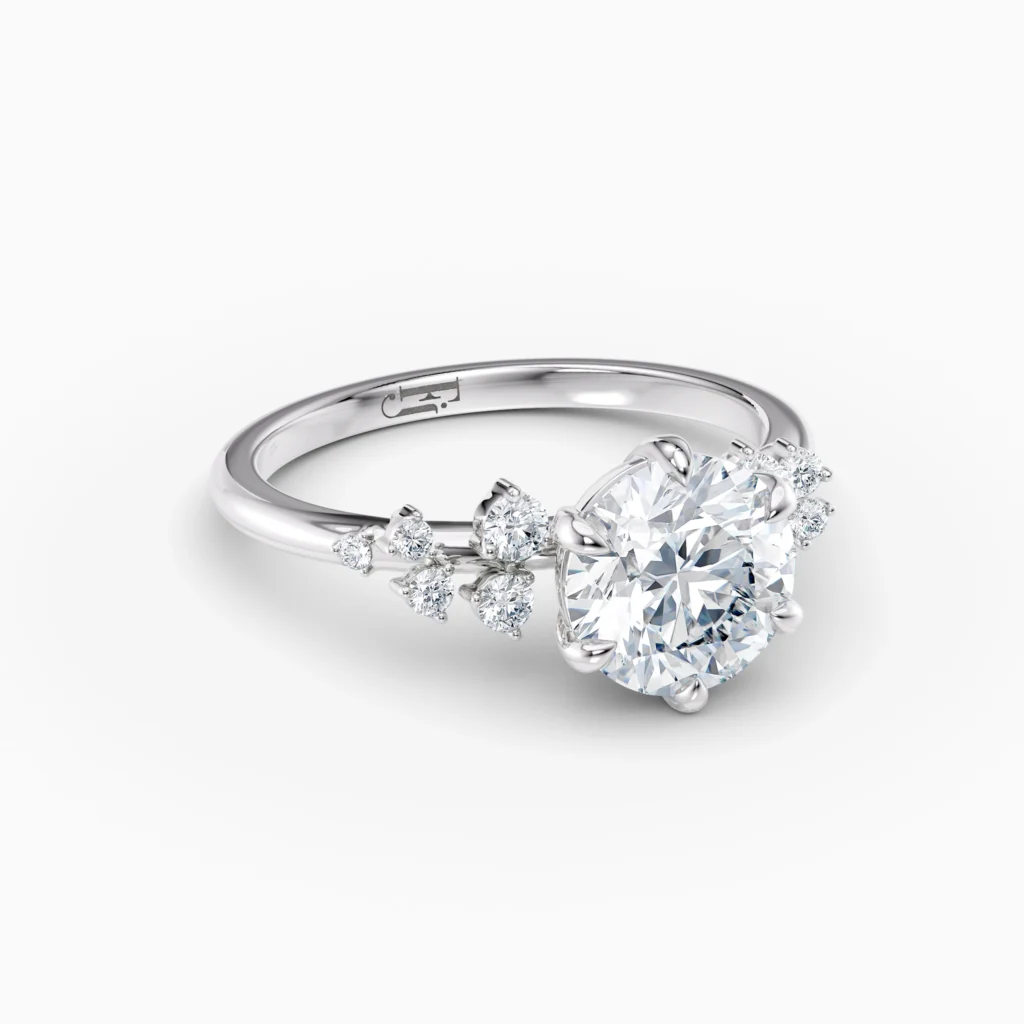 Custom Engagement Ring Platinum and Diamonds