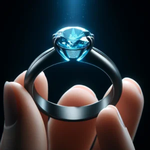 futuristic unique engagement ring