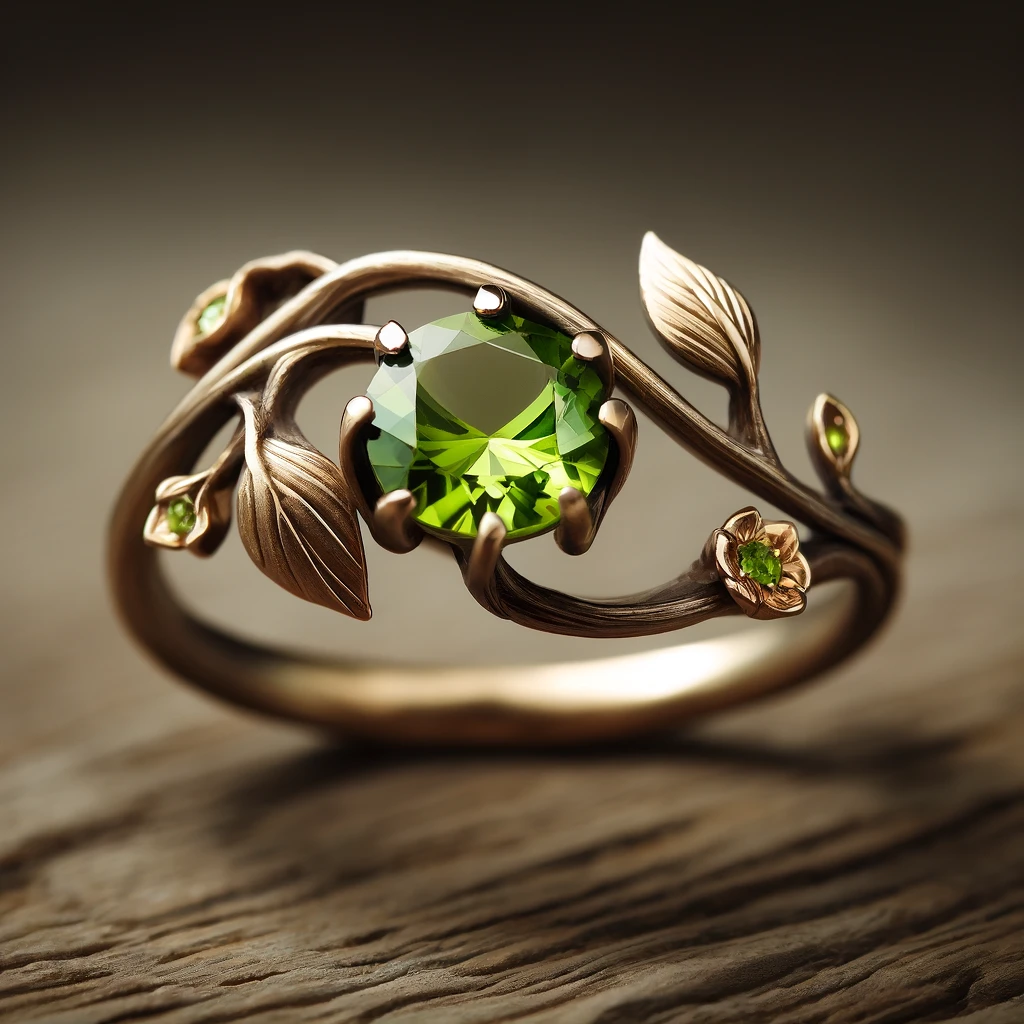 nature-inspired unique engagement ring
